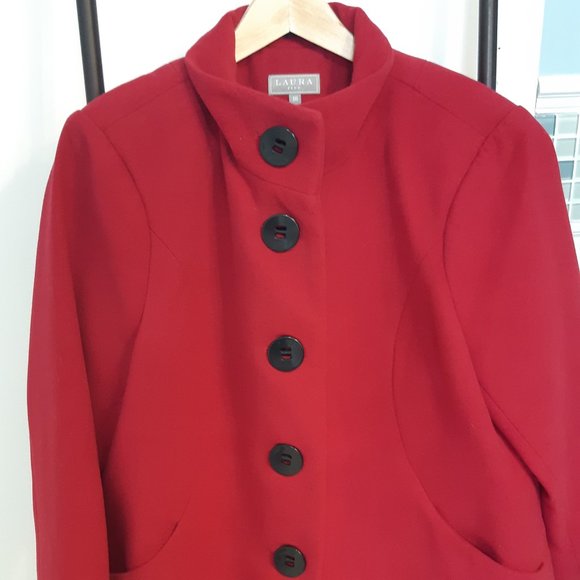 Laura plus cherry red jacket - size 16 - Picture 2 of 6